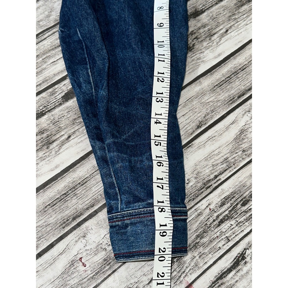 Platinum‎ Fubu Kids Jacket 12/14 Fat Albert Gang Big Patch Black Denim Vintage - Picture 7 of 13